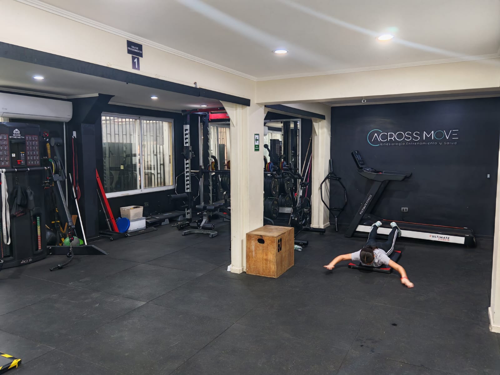 Área de atención y ejercicio de Across Move